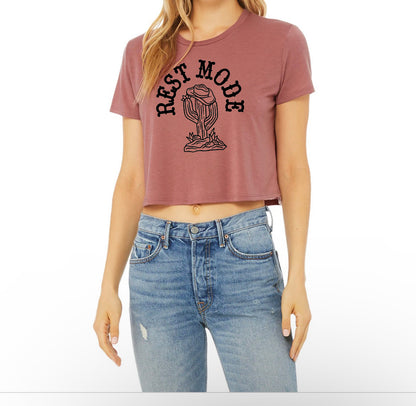 Crop t-shirt: Rest mode