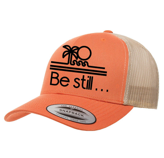 Trucker hat: Be still